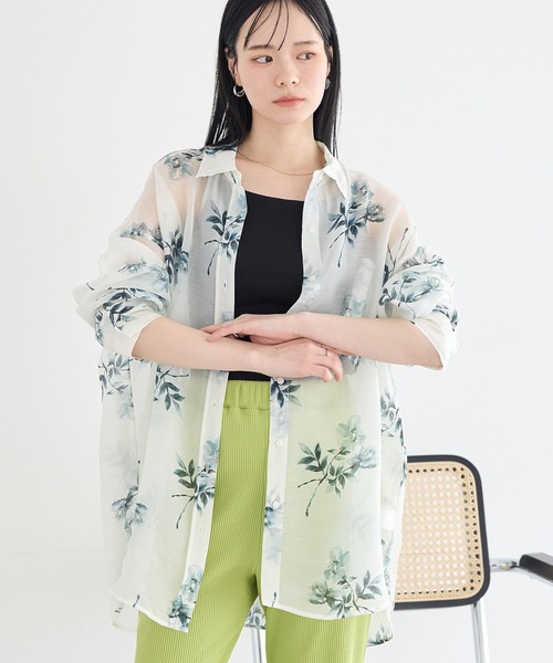 シアーシャツ（柄：花柄、フラワー）のおすすめ人気商品一覧 通販 