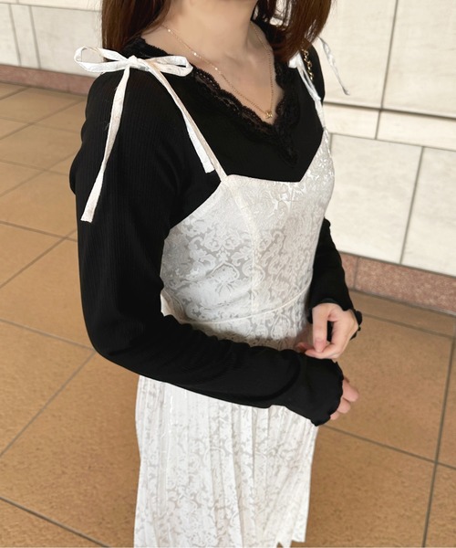 「apres jour」 キャミソールワンピース X-LARGE ピンク レディース_画像4