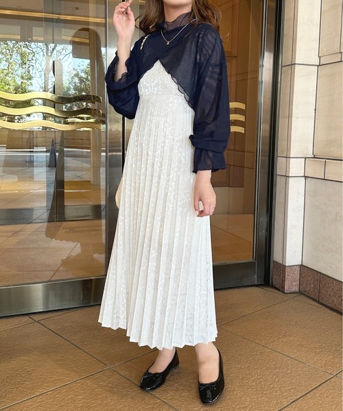 「apres jour」 キャミソールワンピース X-LARGE ピンク レディース_画像9