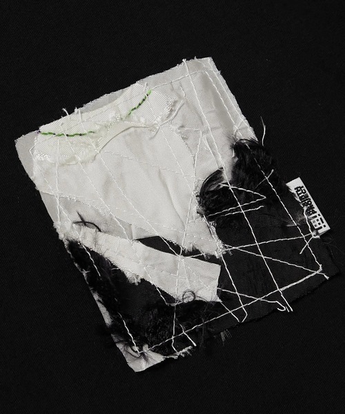 tシャツ 「REBIRTH PROJECT」AIRBACK Handmade Patchwork Tee（BLK/M-2） メンズ レディース | REBIRTH PROJECT | 04