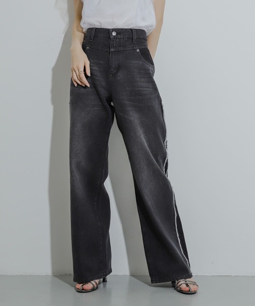 「SENSE OF PLACE by URBAN RESEARCH」 デニムパンツ MEDIUM ブルー レディース_画像4