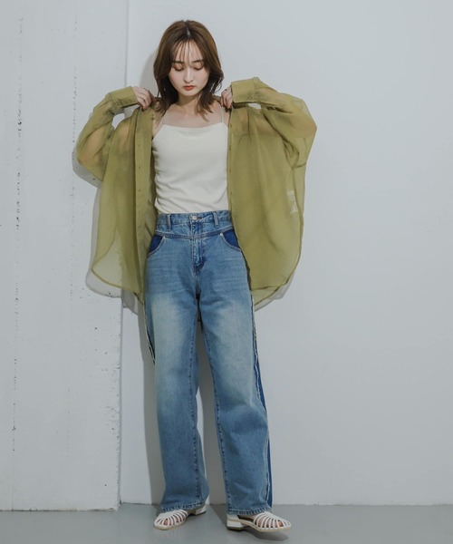 「SENSE OF PLACE by URBAN RESEARCH」 デニムパンツ MEDIUM ブルー レディース_画像6