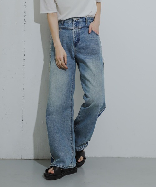 「SENSE OF PLACE by URBAN RESEARCH」 デニムパンツ MEDIUM ブルー レディース_画像7