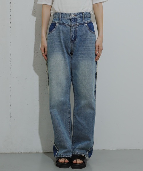 「SENSE OF PLACE by URBAN RESEARCH」 デニムパンツ MEDIUM ブルー レディース_画像10
