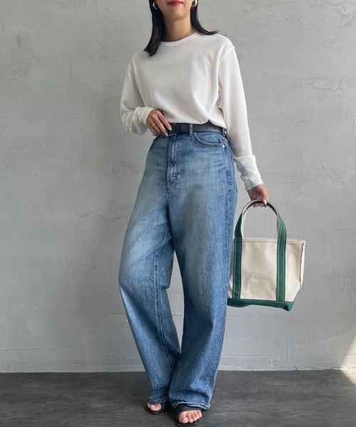 「Healthknit」 長袖カットソー F ブラック レディース_画像6