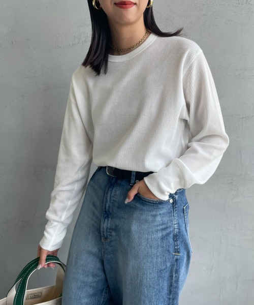 「Healthknit」 長袖カットソー F ブラック レディース_画像9
