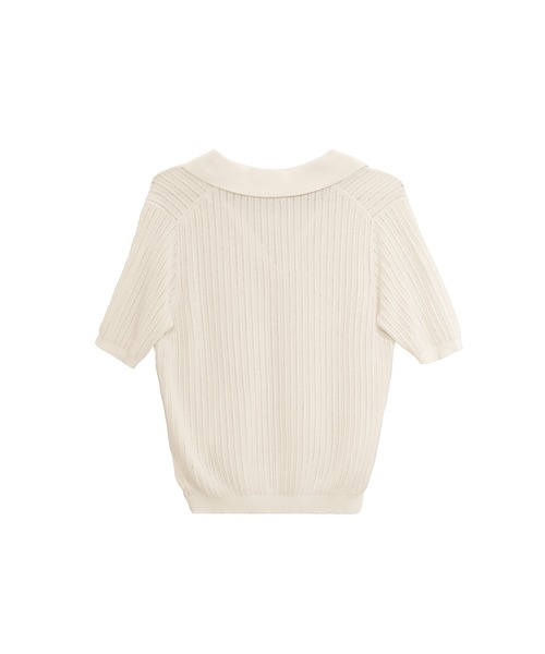 Her lip to Pointelle-Knit Polo Top レディース : ZOZOTOWN Yahoo!店