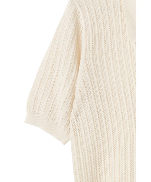 Her lip to Pointelle-Knit Polo Top レディース : ZOZOTOWN Yahoo!店