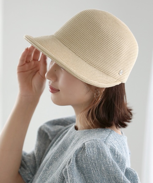 「Little&More」 ストローハット FREE ブラック レディース_画像9