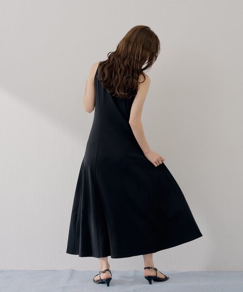 SALON by Chico ノースリポロタイトフレアワンピース Chico（チコ） ワンピース 「SALON by Chico」ノースリポロタイト