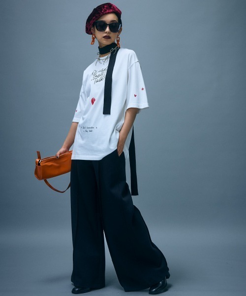 「GEVS.」 半袖Tシャツ 3L スミクロ レディース_画像2