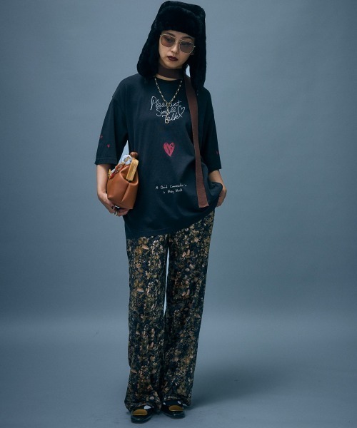 「GEVS.」 半袖Tシャツ 3L スミクロ レディース_画像5