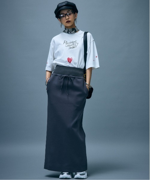 「GEVS.」 半袖Tシャツ 3L スミクロ レディース_画像8