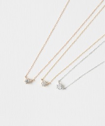 ネックレス K18 一粒ダイヤモンド ネックレス 0.1ct :26355618 ...