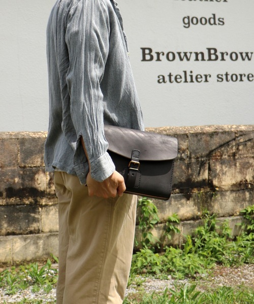 BrownBrown レザーバッグ BrownBrown（ブラウンブラウン） ショルダーバッグ 「BrownBrown