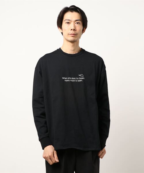 tシャツ ビッグシルエットバックプリントクルーネック長袖Tシャツ(IR) メンズ レディース | おしゃれスタ | 18