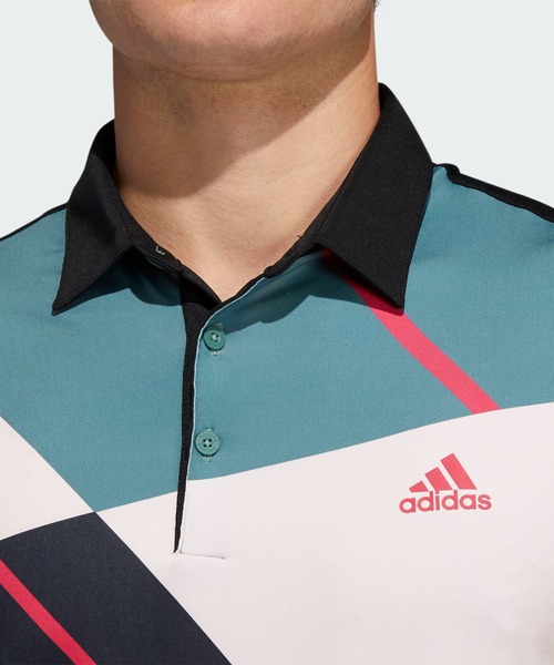 adidas - アディダスゴルフ カラーブロック切替◆半袖ポロ adidas アディダス ポロシャツ 半袖 メンズ ゴルフウェア GOLF