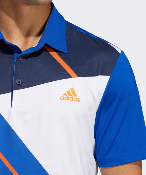 adidas - アディダスゴルフ カラーブロック切替◆半袖ポロ adidas ポロシャツ ULTIMATE365 カラーブロック半袖ポロシャツ