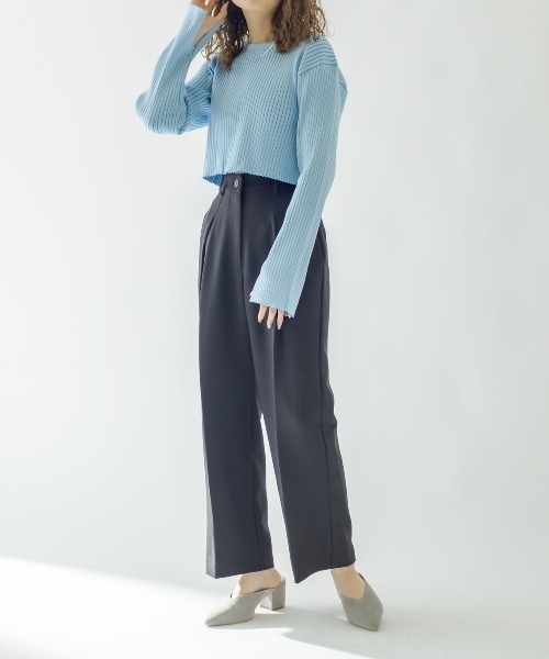 mystic（ミスティック） パンツ センタープレスタックパンツ