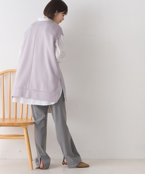 OMNES（ファッション） ベスト ジレ ダンボールニットVネック