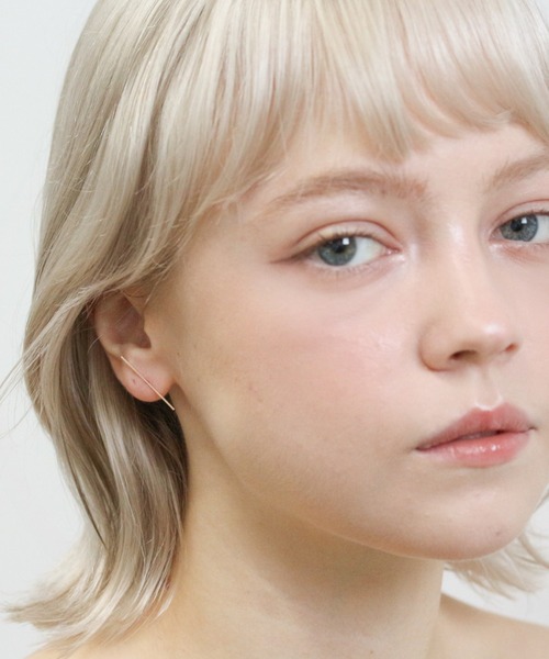 cui-cui（キュイキュイ） ピアス ゴールド ライン ピアス | K10YG