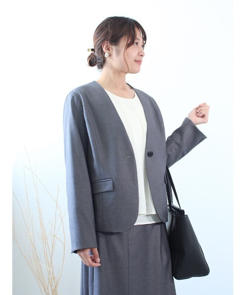 MB mint breeze ジャケット ノーカラージャケット 「M〜5L