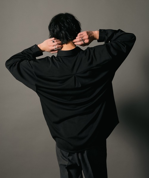 UNIT（NIXON） シャツ 「UNIIT/ユニット」ポリストレッチ 切り替え 