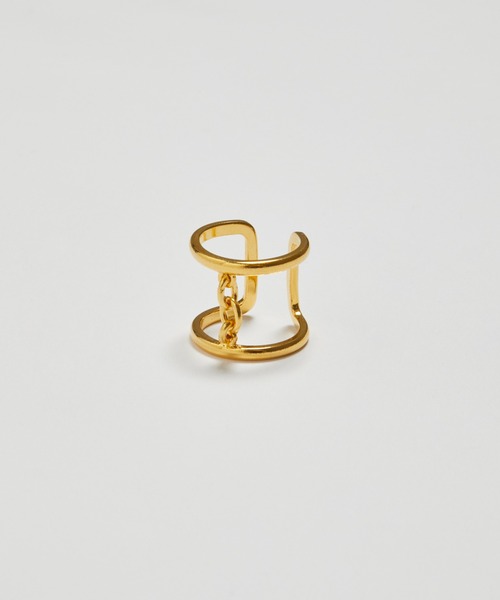 LAPUIS 指輪リングとピアス　セット　値札と箱有り LAPUIS 指輪 リング LAPUIS(ラピュイ)Chain Lineリング