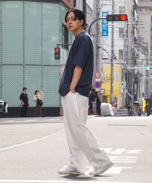 Laufer チノパン 「Laufer」コットンツイル ワイドパンツ