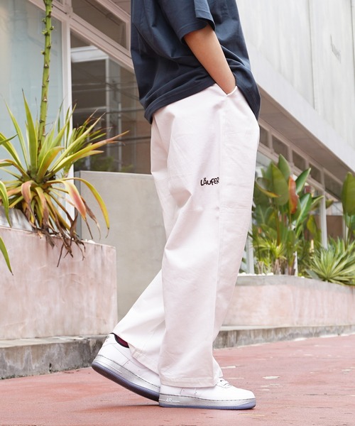 NILI LOTANコットン混ツイル テーパードパンツ【関税なし】 SUPER LOOSE CHINO PANTS [BEIGE] - WUNDER 大阪 セレクト