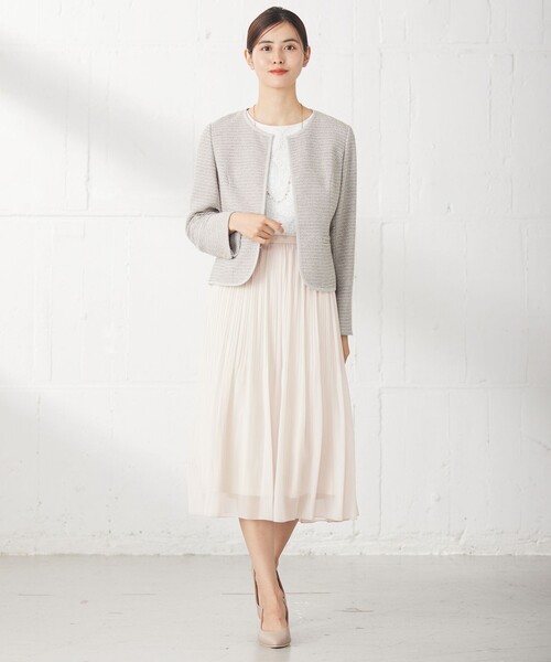 ANY SIS（エニィスィス） ジャケット ノーカラージャケット シャイニー