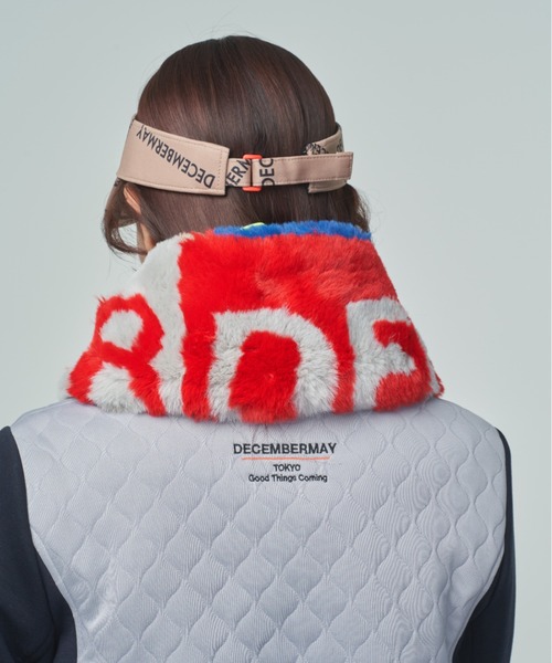 【DECEMBERMAY】ネックウォーマー DECEMBERMAY ゴルフ Eco fur reversible neck warmer メンズ