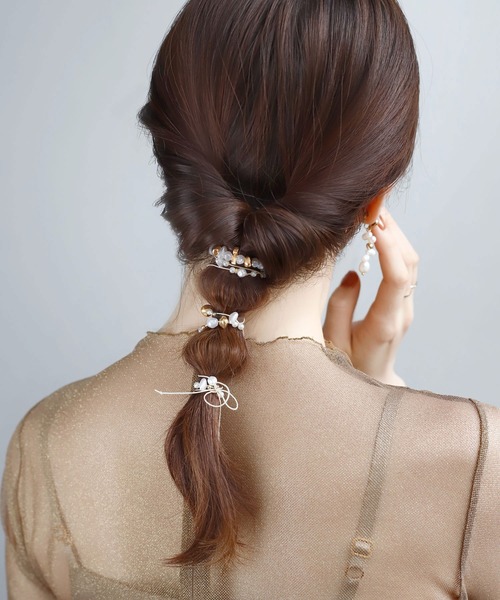 【795】 ヘアゴム ポニーフック チャーム 用途選べます♪ 1点限定 ヘアゴム ポニーフック チャーム 用途選べます♪