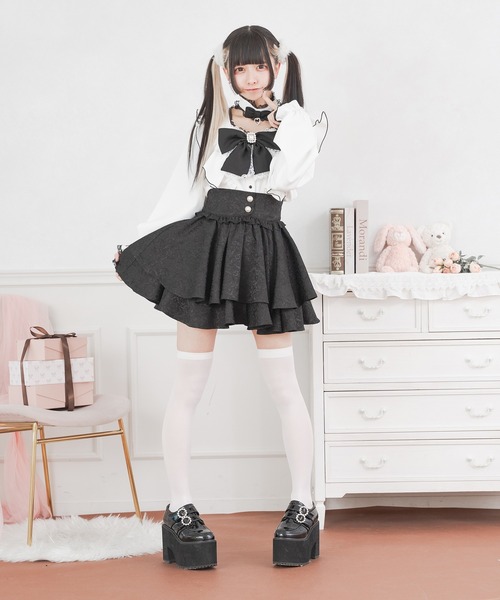 Pal elfy スカート ジャガードフレアスカート : ZOZOTOWN Yahoo!店