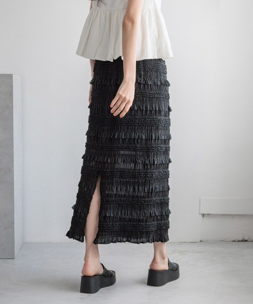 LOWRYS FARM スカート フリルレースタイトスカート 135235 レディース : ZOZOTOWN Yahoo!店 - 通販 ...