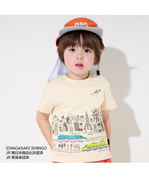 kladskap（クレードスコープ） tシャツ 街と特急電車半袖Tシャツ