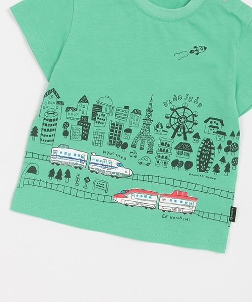 kladskap（クレードスコープ） tシャツ 街と特急電車半袖Tシャツ