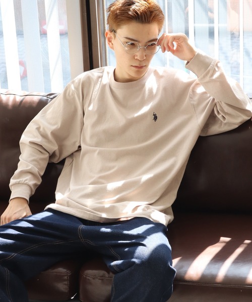 【未使用】U.S. POLO ASSN M 撥水性 ロゴ ユニセックス U.S. POLO ASSN. /ユーエスポロアッスン 別注 ワンポイントロゴ 配色