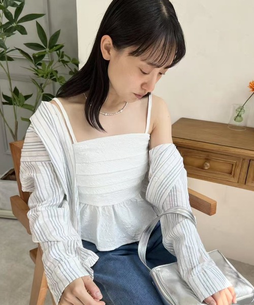 キャミソール フラワーペプラムキャミソール : ZOZOTOWN Yahoo!店