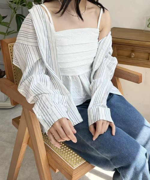 キャミソール フラワーペプラムキャミソール : ZOZOTOWN Yahoo!店