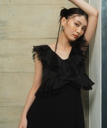 ANDRESD ドレス プリーツチュールドレス / pleats tulle dress
