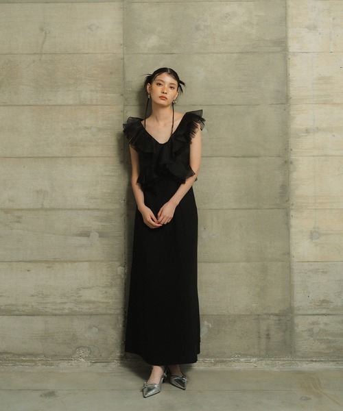 ANDRESD pleats tulle dress（新品未使用） ANDRESD ドレス プリーツチュールドレス / pleats tulle dress