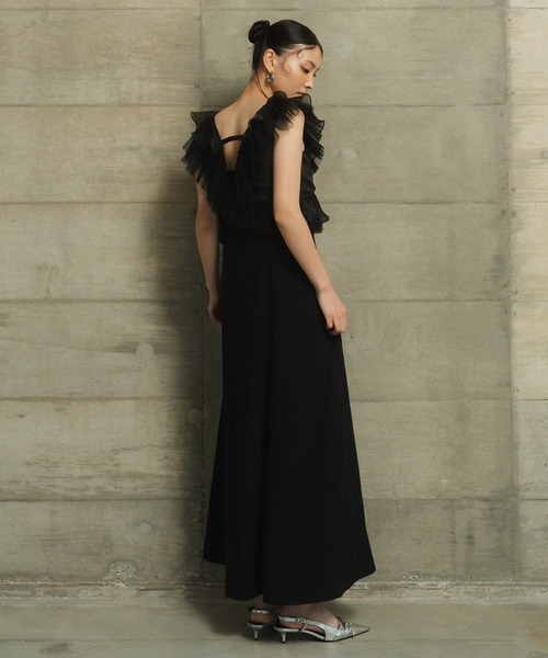 ANDRESD ドレス プリーツチュールドレス / pleats tulle dress