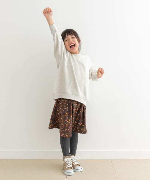 familia150コーデュロイ キュロット URBAN RESEARCH DOORS パンツ 花柄コーデュロイフレアキュロット