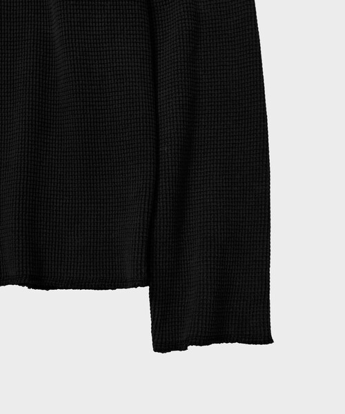 ヘンリーネック tシャツ 「saby/サバイ」WAFFLE HENRY NECK SHIRTS