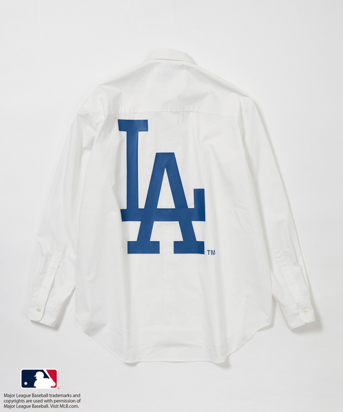 【MLB COLLECTION BY JUN】チームロゴプリントシャツ ADAM ET ROPE' シャツ 「MLB COLLECTION BY JUN」チームロゴ