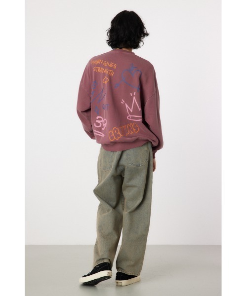 RODEO C.S. & CO. デニムパンツ 未使用品 F RODEO CROWNS WIDE BOWL ジーンズ vintage wash ワイドデニム