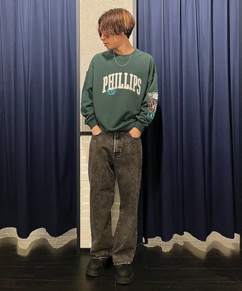 RODEO C.S. & CO. デニムパンツ 未使用品 F RODEO CROWNS WIDE BOWL ジーンズ vintage wash ワイドデニム