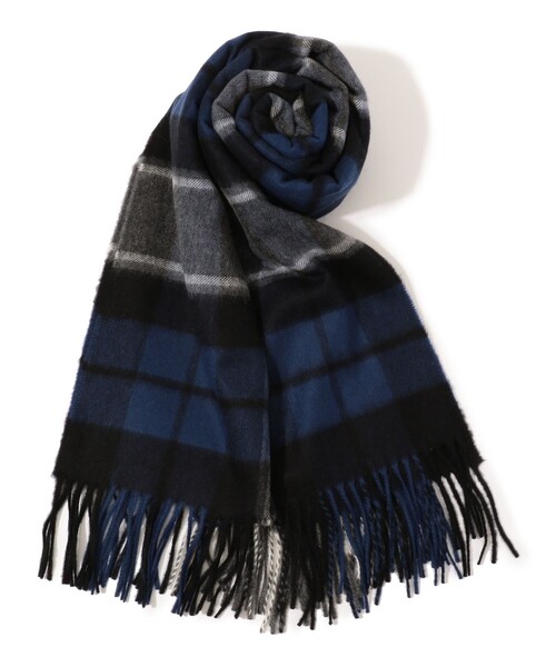 Johnstons カシミヤ チェック柄 ストール マフラー Johnstons of Elgin JOHNSTONS ジョンストンズ マフラー WA57