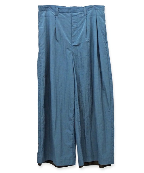 Dulcamara デニムスティックアウトPT カーキ　size:01 Dulcamara（ドゥルカマラ） ワイドパンツ スラックス リップストップ